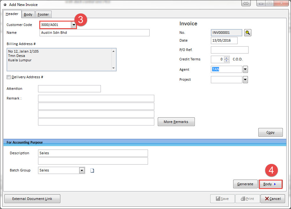 VS0013 Stock Control: How To Issue Sales Invoice With GST